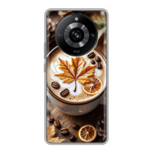 Чехол с уникальным дизайном «Осень с кофе» для Realme 11 Pro – Пряный кофе