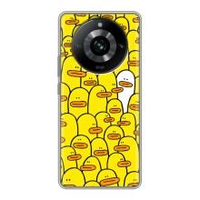 Силиконовый бампер с картинкой животных для Realme 11 Pro (Особенный)