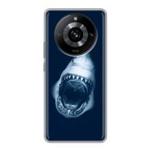 Силиконовый бампер с картинкой животных для Realme 11 Pro (Пасть Акулы)
