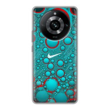 Силиконовый Чехол на Realme 11 Pro с картинкой Nike (Найк зеленый)