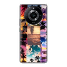 Силиконовый чехол с КАРТИНКАМИ лето для Realme 11 Pro (AlphaPrint) (Летний отпуск)
