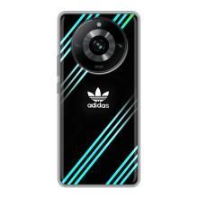 Чохли Адидас для Realme 11 (AlphaPrint) (Адідас з полосами)