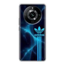 Чохли Адидас для Realme 11 (AlphaPrint) (Синій Адідас)