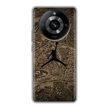 Чохли для Realme 11 - з картинкою JORDAN (AlphaPrint) (Logo Jordan)