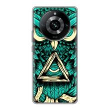 Чохол з пташками на Realme 11 (VPrint) (Сова з оком)