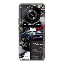 Чохол з авто Порше для Realme 11 – Колаж Порше