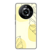 Силиконовый чехол с принтом в цветах на Realme 11