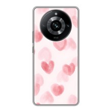Чехол с розовым рисунком для Realme 11