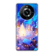 Рождественские Чехлы для Realme 11 (VPrint) (Рождественский город)