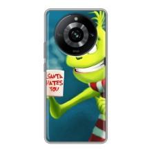 Рождественские Чехлы для Realme 11 (VPrint) (Зеленый Гринч)