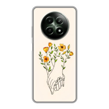 Чехлы для любимой на Реалми 12 5G (VPrint) (Руки любви)