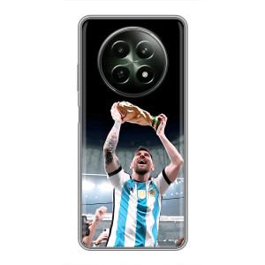 Чехлы Лео Месси Аргентина для RealMe 12 5G – Счастливый Месси