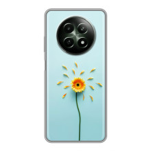 Чехлы с Цветами для RealMe 12 5G (VPrint) (Желтый цветок)