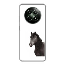 Чехлы с Лошадью дляRealMe 12 5G (VPrint) (Черный Конь)
