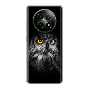 Чехлы с принтом СОВЫ для RealMe 12 5G – Сова на чёрном