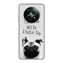 Чехлы с собаками для RealMe 12 5G (VPrint) – Смешной Мопс