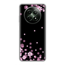 Чехол для Реалми 12 5G - с принтом (Дизайнерские) (AlphaPrint) (Цветочки маленькие)