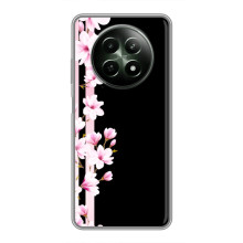 Чехол для Реалми 12 5G - с принтом (Дизайнерские) (AlphaPrint) (Цветочки)