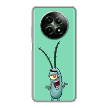 Чехол Губка Боб для Реалми 12 5G (Персонаж Планктон)