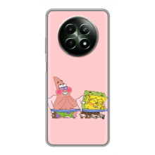 Чехол Губка Боб для Реалми 12 5G (За партой)