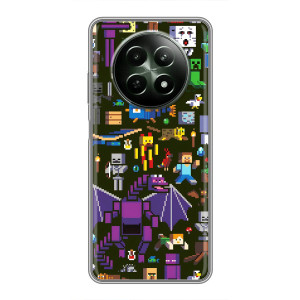 Чехол Майнкрафт на RealMe 12 5G (AlphaPrint) Minecraft