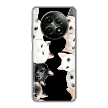 Чехол на Реалми 12 5G с Котами (VPrint) (Взгляд котов)