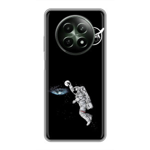 Силиконовый бампер с принтом "Наса" на RealMe 12 5G – Космонавт баскетболист