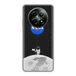 Силиконовый бампер с принтом "Наса" на RealMe 12 5G – Космонавт NASA
