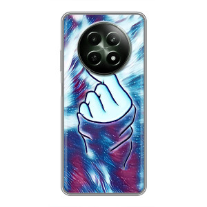 Чехол с принтом для RealMe 12 5G (AlphaPrint - Знак сердечка)