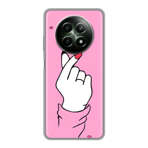 Чехол с принтом для RealMe 12 5G (AlphaPrint - Знак сердечка)