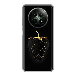 Чехол с изображением  вкусной еды для RealMe 12 5G – Чёрная клубника