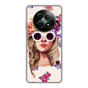 Чехол с картинкой Модные Девчонки RealMe 12 5G – Девушка в очках