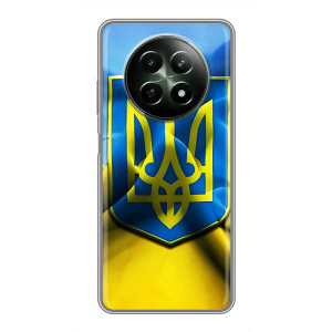 Чехол с картинкой (Патриотический ГЕРБ) на RealMe 12 5G (Герб и Флаг Украины)