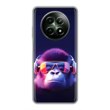 Чехол с Обезьянами RealMe 12 5G - (AlphaPrint) – Стильная обезьяна