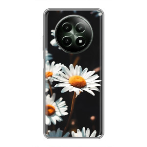 Чехол с ромашками на RealMe 12 5G – Белые ромашки