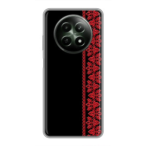 Силіконовый Чохол на RealMe 12 5G з картинкой Вишиванки – Вишиванка на чорному