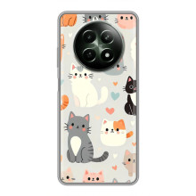 Чохол з малюнком кіт на RealMe 12 5G (Колаж котів)