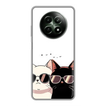 Чохол з малюнком кіт на RealMe 12 5G (Коти в окулярах)