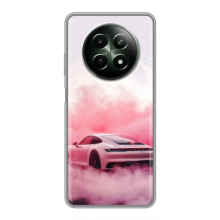 Чехол с авто Порше для RealMe 12 5G – Розовый Порше