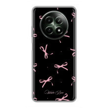 Чехол с бантиками на Реалми 12 5G (Банты на черном)