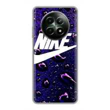 Чехол с логотипом Найк на RealMe 12 5G – Найк на фиолетовом