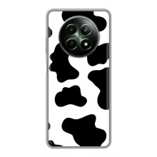 Чехол с принтом коровы на Реалми 12 5G – Черный принт