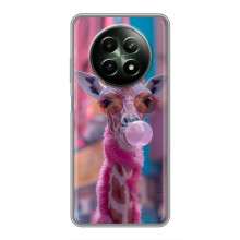 Чехол с принтом стильные животные для Реалми 12 5G (Стильный жирав)