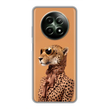 Чехол с принтом стильные животные для Реалми 12 5G (Стильный леопард)