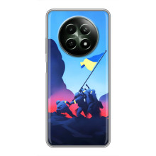 Чехол с украинским воином на RealMe 12 5G – Украинский прапор