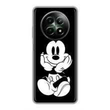 Эксклюзивный чехол для RealMe 12 5G (AlphaPrint - Мультяшные) (Микки на черном)
