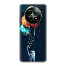 Космические Чехлы для Реалми 12 5G (VPrint) – Планеты шарики