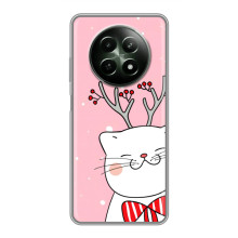 Новогодние Чехлы для Реалми 12 5G (VPrint) (Зимний кот)