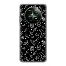 Новогодние, Праздничные Чехлы для RealMe 12 5G - 2024 год (Новогодний фон)