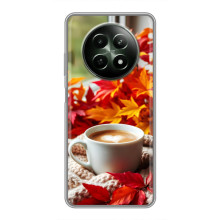 Чехол с уникальным дизайном «Осень с кофе» для RealMe 12 5G